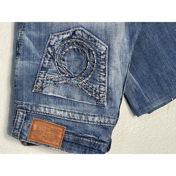 Big Star Jeans 30XL LIV Bootcut Distress Logo Front And Back Design Pockets Loop - Picture 2 of 9
